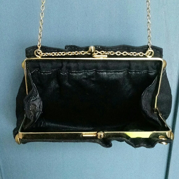 Vintage FS Originals Black Evening Bag - Picture 4 of 14
